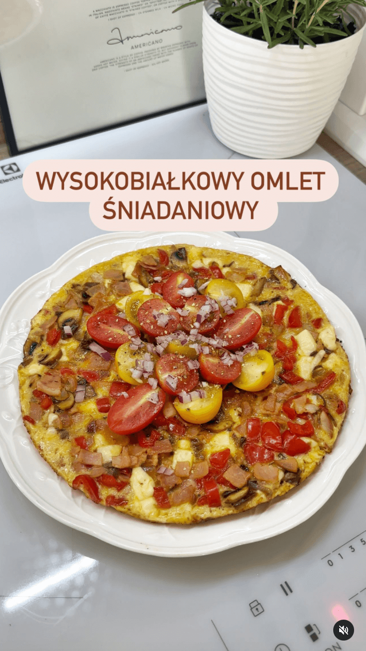 Wysokobiałkowy omlet śniadaniowy