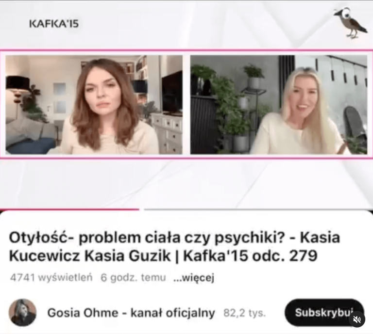 Otyłość – problem ciała czy psychiki? – Kasia Kucewicz, Kasia Guzik