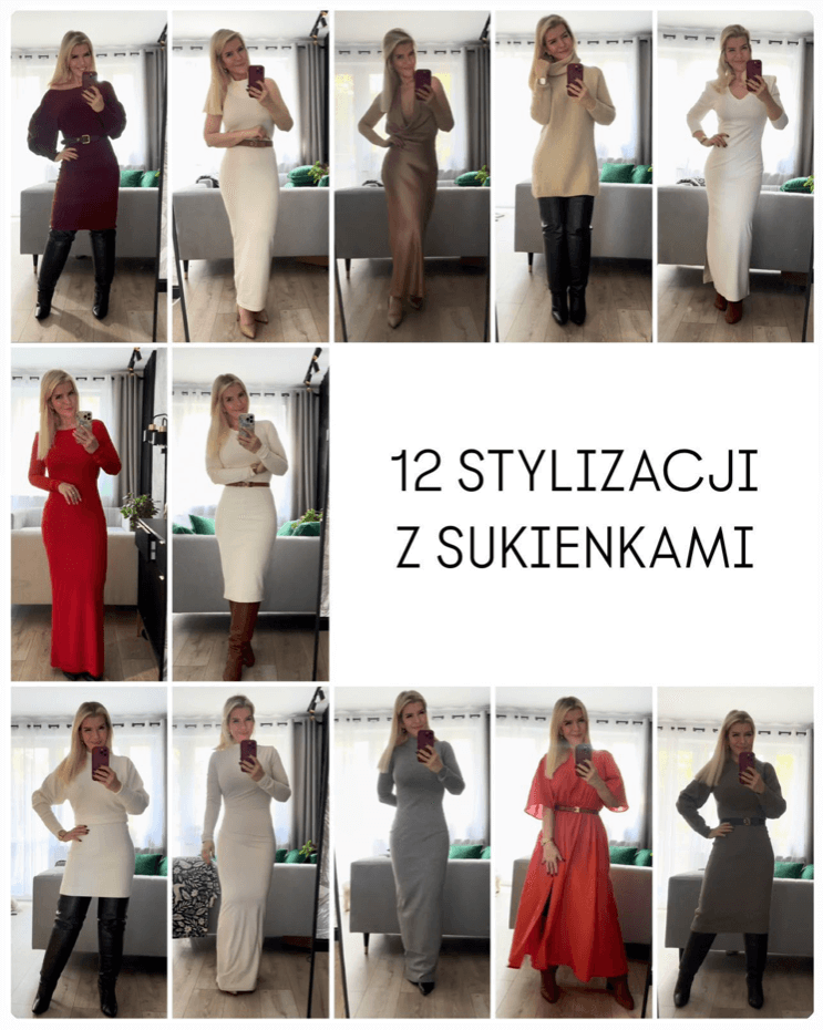 12 stylizacji z sukienkami