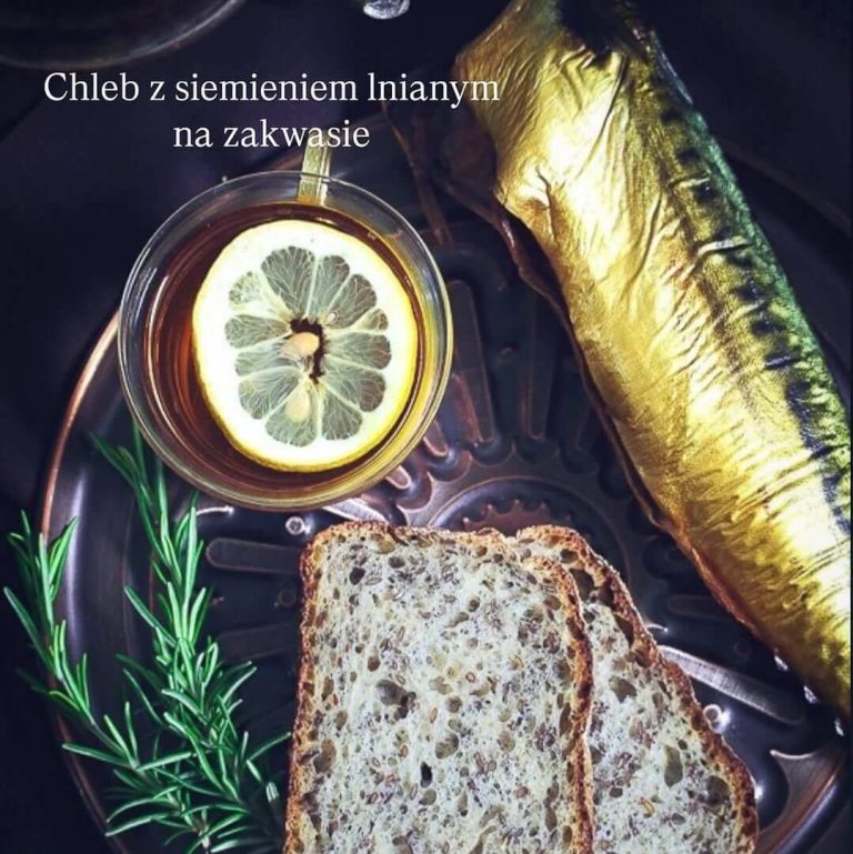 Chleb z siemieniem lnianym na zakwasie